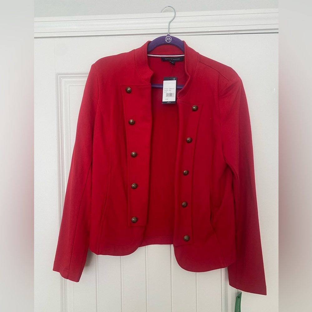 Red ladies Tommy Hilfiger military blazer